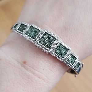 Green diamond bracelet
